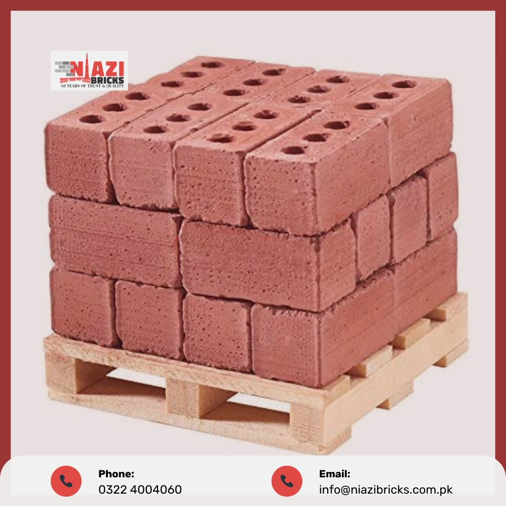 Pallet of Red Bricks
