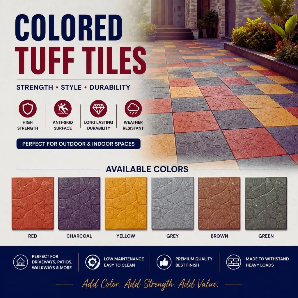 Colored Tuff Tiles